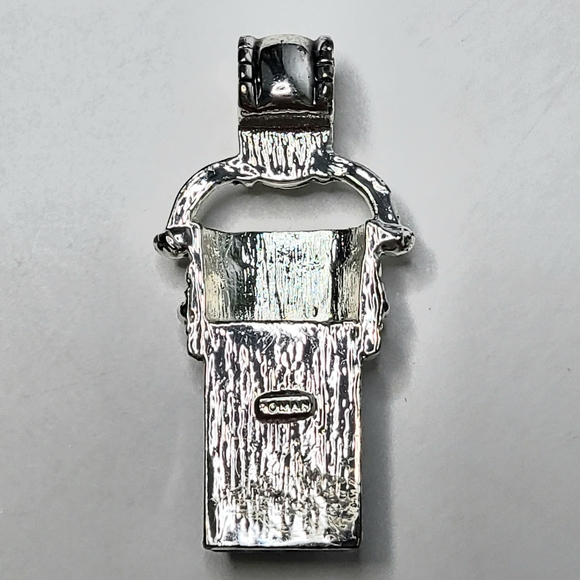 Roman Blue Wrapped Silver Tone Pendant - Picture 5 of 7